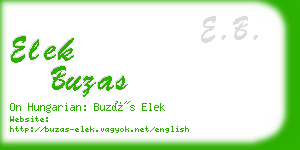 elek buzas business card